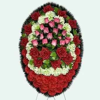 Венок из искусственных цветов