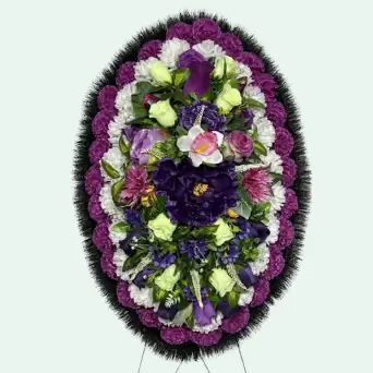 Венок из искусственных цветов