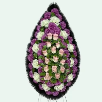 Венок из искусственных цветов
